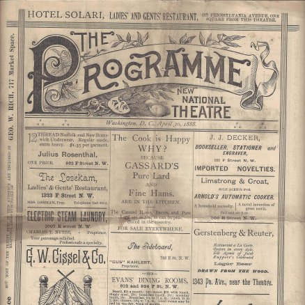 Old program titled The Programme from The National.