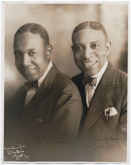 Photo of actors Salem Tutt Whitney and J. Homer Tutt, also known as the Tutt Brothers.
